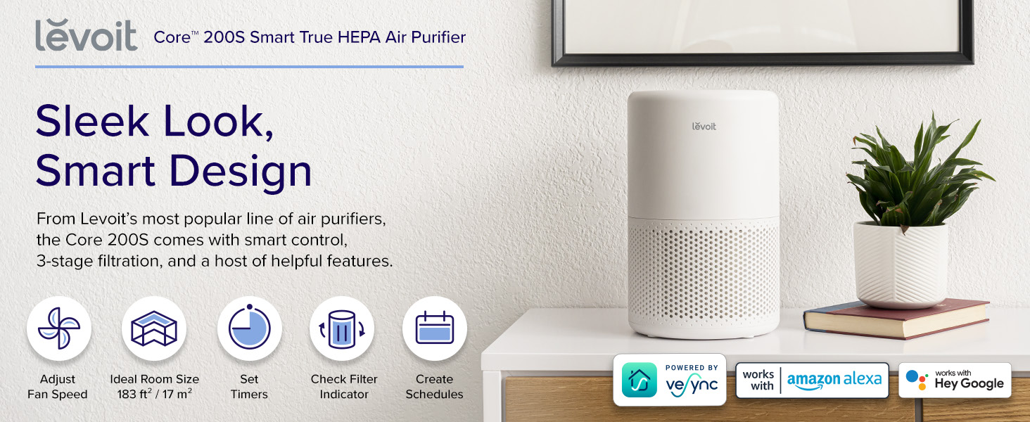Levoit Smart WiFi Air Purifier review 200S Featured Image